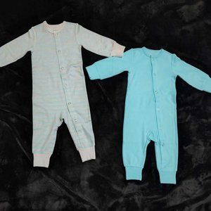 Hanes Boys' Ultimate Baby Flexy 2 Pack Sleep and Play Suits